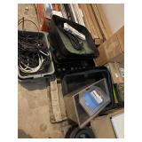 Lot with starter trays, irrigation tubing