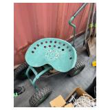 Rolling garden seat