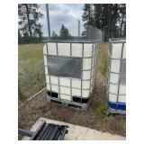 Caged IBC Tank