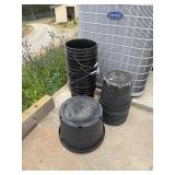 Lot of 5 gallon buckets 10 gallon & 5 gallon pots