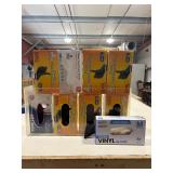 Glove dispenser and boxes of gloves