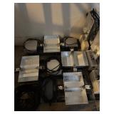 Pallet of HPS light fixtures. Thousand watt.