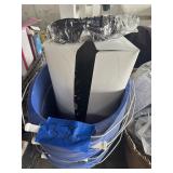 Buckets and protective work glasses
