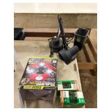 Lot of light fixtures and bulbs