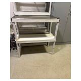Two tier plastic rack