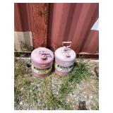 Fuel cans with fuel