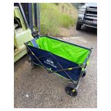Seahawks folding cart with wheels