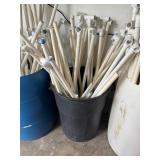 Large barrel of PVC pipe