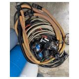 Large lot of sub pumps, and hoses