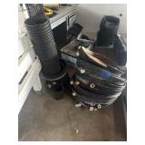 Stack of planter pots, and drain trays