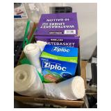 Lot of ziplock and can liners