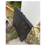 Black folding table