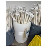 Large barrel of PVC pipe