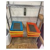 2 stacks of pollen collection trays