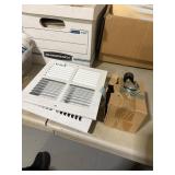 Lot with 9x9ï¿½ vent covers and 4 casters