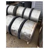 Lot of 2 55g metal coca-Cola barrels with stand