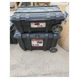 2 husky rolling totes