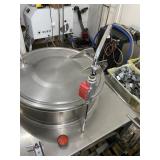 Large steam jacket kettle