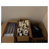 Lot of 3 boxes lightbulbs 1 cords