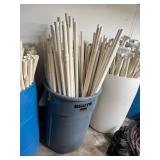Large barrel of PVC pipe