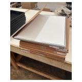 Lot of seven whiteboards New