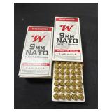 2 Boxes 9MM Winchester Target Ammo