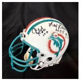 Mini dolphins football helmet, teem signed!