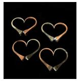 Lots of square nail hearts