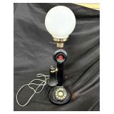 Candlestick phone lamp