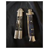 Italian Style Auto Stiletto and Butterfly Knives