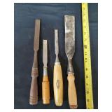 Vintage wood chisels