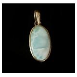 Sterling silver 925 Larimar pendant