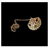 10 k gold eastern star pin 3.6g