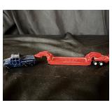 Rare Red Lesney low boy truck & trailer N6, N8