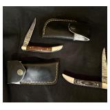 Lot of 2 Texas Toothpick Damascus Pocket Knife