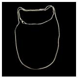 10k white gold chain necklace 2.4g