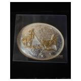 New Montana silversmith rodeo belt buckle