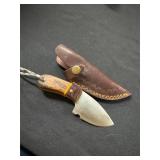 Custom Hardwood Handle Mini Skinner Knife