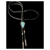 Sterling silver 925 turquoise bolo tie NICE!