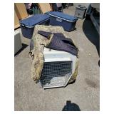 Large dog carrier with cover