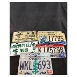 Lot of license plates