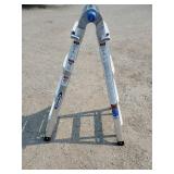 Werner telescoping multi-position ladder