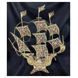 Metal filigree ship Portugal
