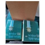 2 Senior Statesman World Stamp Albums