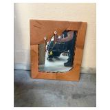 Smaller Leather mirror