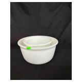 Lot of 2 vintage Hamilton Beach mixer mixing bowls
