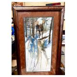 Janene Grende's gouache Steppin' Out-Moose' print