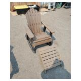 Outdoor Rocking Chair with foot rest