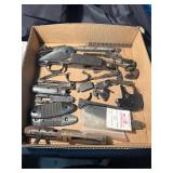 Flat of Gun Parts, Triggers, Plates, Springs, More
