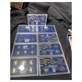 9 Slabbed State Quarter Sets